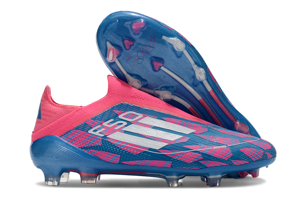 F50 FG ELITE BLUE PINK LACELESS